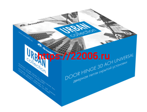 Петля Armadillo (Армадилло) скрытой установки U3D6000 CP (11160UN3D) хром фото 5 Петля Armadillo (Армадилло) скрытой установки U3D6000 CP (11160UN3D) хром фото 5