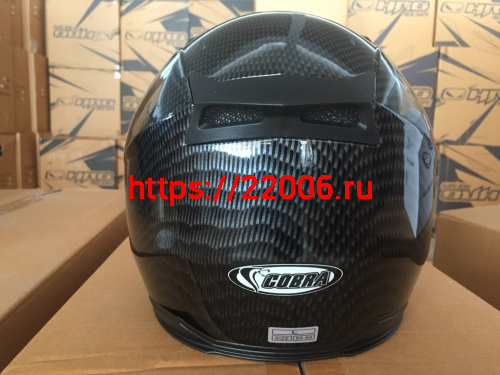 Шлем открытый 3/4 COBRA JK513, серый карбон(1), размеры L фото 2 Шлем открытый 3/4 COBRA JK513, серый карбон(1), размеры L фото 2