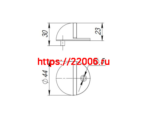 Упор Punto (Пунто) дверной напольный DFIX/F50 (DS PF-50 ) GR-23 графит фото 3 Упор Punto (Пунто) дверной напольный DFIX/F50 (DS PF-50 ) GR-23 графит фото 3