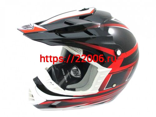 Мотошлем THH TX-12 №17 black/red (M) Мотошлем THH TX-12 №17 black/red (M)