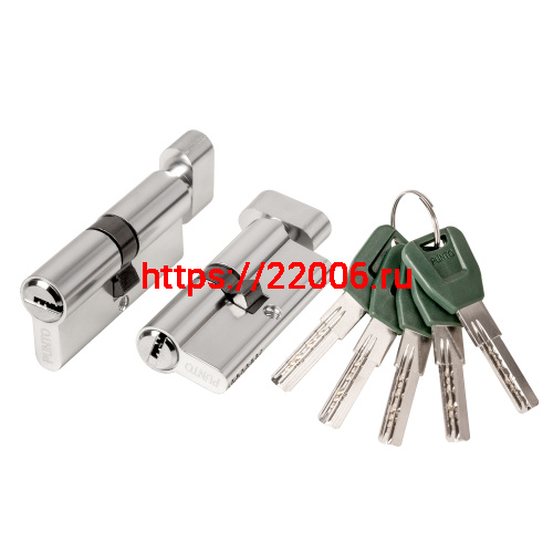 Цилиндровый Punto (Пунто) механизм (A202/80) A2002Knob80(30+10+40) с вертушкой SN никель Цилиндровый Punto (Пунто) механизм (A202/80) A2002Knob80(30+10+40) с вертушкой SN никель