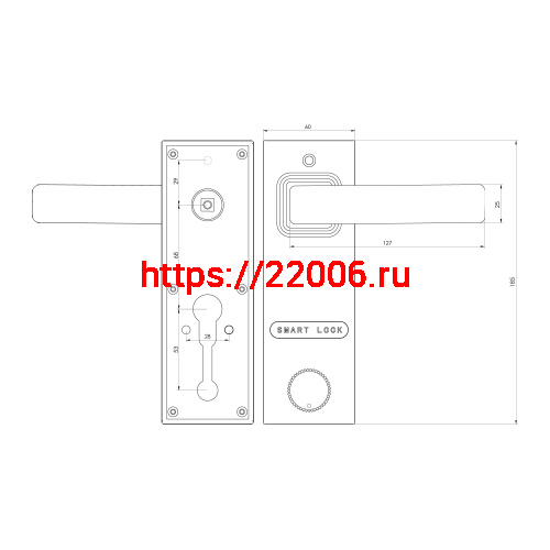 Электронный замок Sanyo D600 Usmart Go DM70 с WiFi, с видеодомофоном, черный фото 2 Электронный замок Sanyo D600 Usmart Go DM70 с WiFi, с видеодомофоном, черный фото 2