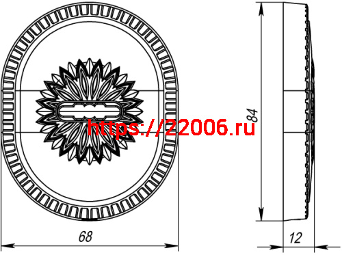 Декоративная накладка Armadillo (Армадилло) на сувальдный замок PS-DEC CL (ATC Protector 1) СР Хром фото 4 Декоративная накладка Armadillo (Армадилло) на сувальдный замок PS-DEC CL (ATC Protector 1) СР Хром фото 4