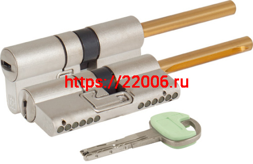 Цилиндровый механизм Mottura (Моттура) под вертушку (дл. шток) C48P313101 (62 мм/26+10+26), МАТ.НИКЕЛЬ Цилиндровый механизм Mottura (Моттура) под вертушку (дл. шток) C48P313101 (62 мм/26+10+26), МАТ.НИКЕЛЬ