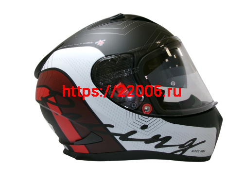 Шлем TVS RACING (Индия) STREET D/V DULL BLACK RED размер L, + пинлок в комплекте, очки фото 4 Шлем TVS RACING (Индия) STREET D/V DULL BLACK RED размер L, + пинлок в комплекте, очки фото 4