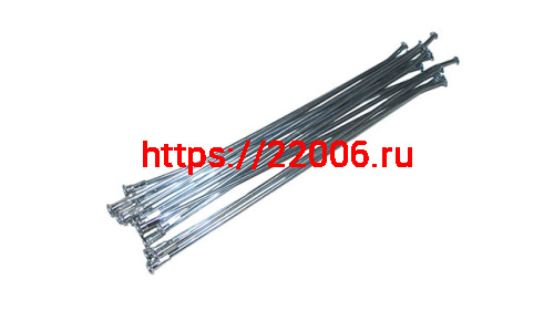 Спица заднего колеса с ниппелем 16" (32 штуки в комплекте) L- 19.5 мм d- 3 мм Спица заднего колеса с ниппелем 16" (32 штуки в комплекте) L- 19.5 мм d- 3 мм