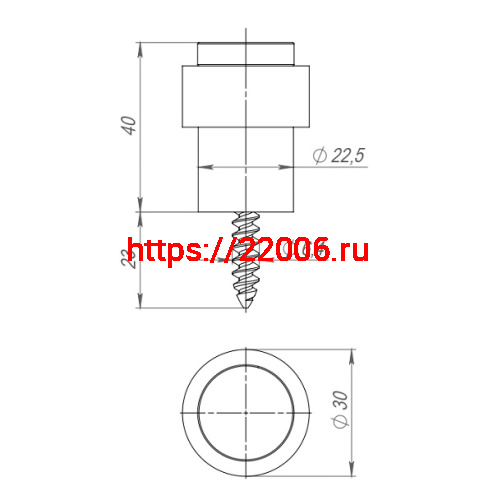 Упор Fuaro (Фуаро) дверной напольный STOPPER/14 (DS-14) CP-8 хром фото 3 Упор Fuaro (Фуаро) дверной напольный STOPPER/14 (DS-14) CP-8 хром фото 3