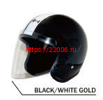 Мотошлем THH T-373 white/black gold (M) Мотошлем THH T-373 white/black gold (M)