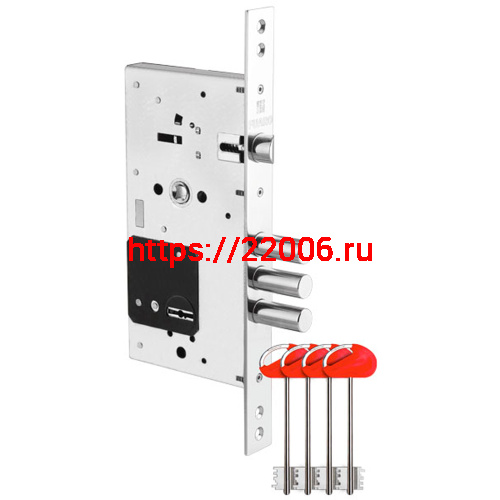 Замок Fuaro (Фуаро) врезной сувальдный MDV25/S-60.85.3R16 4key Замок Fuaro (Фуаро) врезной сувальдный MDV25/S-60.85.3R16 4key