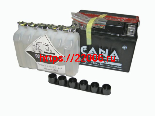Аккумулятор CANA 12v/10hr YTX12-BS (160EN, MF, 152*88*131, 2,5кг, +) 6 Аккумулятор CANA 12v/10hr YTX12-BS (160EN, MF, 152*88*131, 2,5кг, +) 6