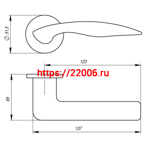 Ручка Armadillo (Армадилло) раздельная R.URS52.WAVE (WAVE URS) MWSC-33 итальянский тисненый фото 4 Ручка Armadillo (Армадилло) раздельная R.URS52.WAVE (WAVE URS) MWSC-33 итальянский тисненый фото 4