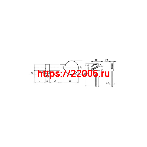 Цилиндровый Fuaro (Фуаро) механизм (D-PRO502/70) D-PRO5002Knob70(30+10+30) BL черный 5Key фото 3 Цилиндровый Fuaro (Фуаро) механизм (D-PRO502/70) D-PRO5002Knob70(30+10+30) BL черный 5Key фото 3