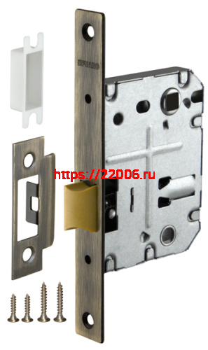 Защелка Fuaro (Фуаро) врезная PLASTP72-50 (P72-50) AB бронза Защелка Fuaro (Фуаро) врезная PLASTP72-50 (P72-50) AB бронза