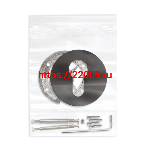 Накладка Fuaro (Фуаро) на цилиндр ESC.C.RLR/R.486 BL-24 черный (1 шт.) фото 2 Накладка Fuaro (Фуаро) на цилиндр ESC.C.RLR/R.486 BL-24 черный (1 шт.) фото 2