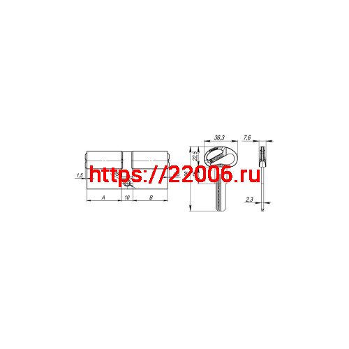 Цилиндровый Fuaro (Фуаро) механизм (D-PRO500/70) D-PRO5000Key70(30+10+30) BL черный 5Key фото 3 Цилиндровый Fuaro (Фуаро) механизм (D-PRO500/70) D-PRO5000Key70(30+10+30) BL черный 5Key фото 3