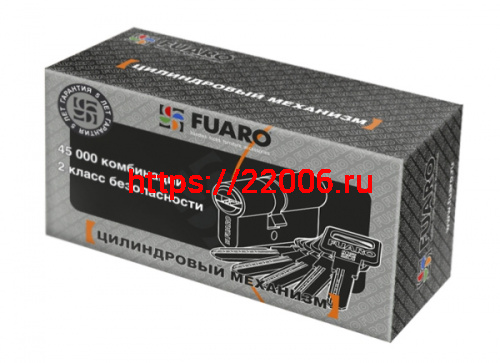 Цилиндровый Fuaro (Фуаро) механизм R600/80 mm (30+10+40) CP хром 5 кл. фото 3 Цилиндровый Fuaro (Фуаро) механизм R600/80 mm (30+10+40) CP хром 5 кл. фото 3