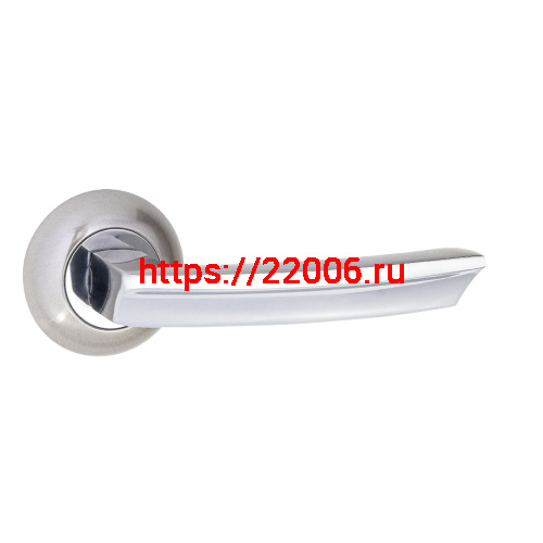 Ручка Ajax (Аякс) раздельная R.JR54.SIGMA (SIGMA JR) SN/CP-3 матовый никель/хром 105мм Ручка Ajax (Аякс) раздельная R.JR54.SIGMA (SIGMA JR) SN/CP-3 матовый никель/хром 105мм
