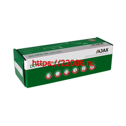 Доводчик Ajax (Аякс) дверной DCTR15-60 hold open WH белый фото 2 Доводчик Ajax (Аякс) дверной DCTR15-60 hold open WH белый фото 2