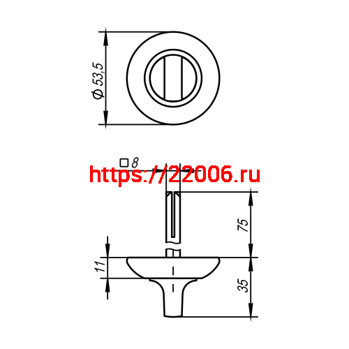 Ручка Ajax (Аякс) поворотная BKW8/75-0803 SN/CP-3 матовый никель/хром фото 2 Ручка Ajax (Аякс) поворотная BKW8/75-0803 SN/CP-3 матовый никель/хром фото 2