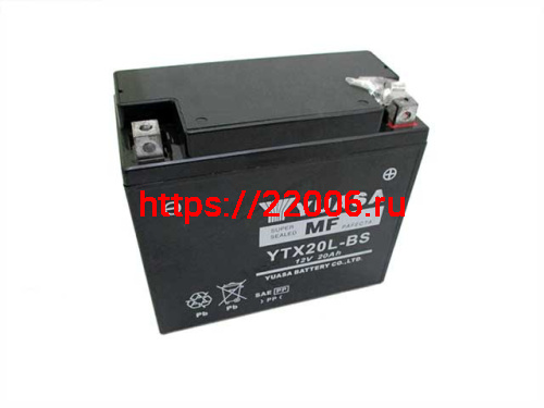 Аккумулятор YUASA MF DRY GEL YTX20L-BS герметичный (175*87*155) Аккумулятор YUASA MF DRY GEL YTX20L-BS герметичный (175*87*155)