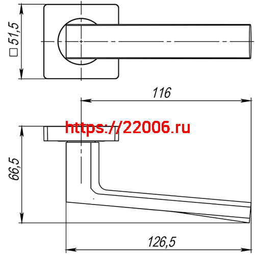 Ручка Ajax (Аякс) раздельная K.JK51.ERGO (ERGO JK) BL-24 черный фото 2 Ручка Ajax (Аякс) раздельная K.JK51.ERGO (ERGO JK) BL-24 черный фото 2