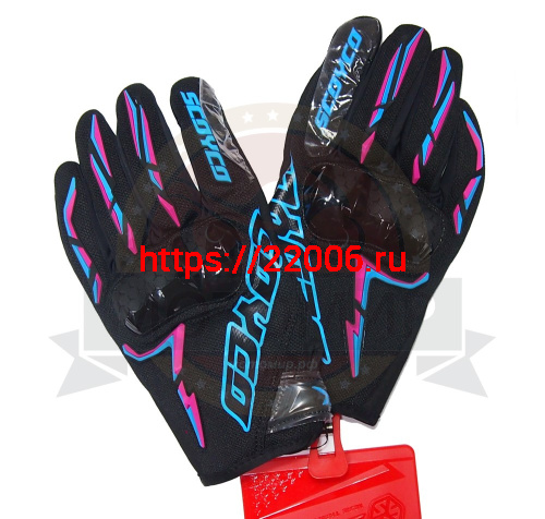 Перчатки SCOYCO (оригинал) MC-101, синие, р-р XL