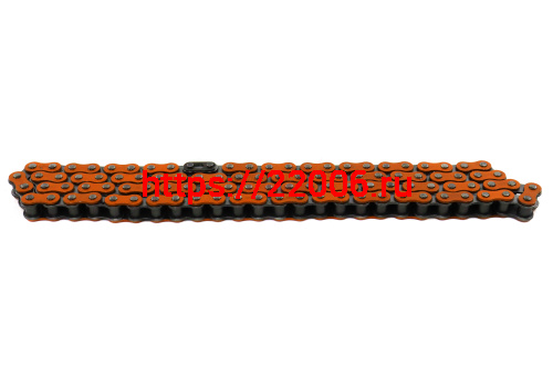 Цепь 428 -100 зв. приводная ОРАНЖЕВАЯ (ТЮНИНГ для Альфы)