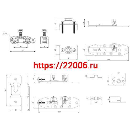 Комплект Armadillo (Армадилло) для раздвижных профильных дверей SLD.Comfort-PRO.SET4.PROF synchron/80 фото 3 Комплект Armadillo (Армадилло) для раздвижных профильных дверей SLD.Comfort-PRO.SET4.PROF synchron/80 фото 3