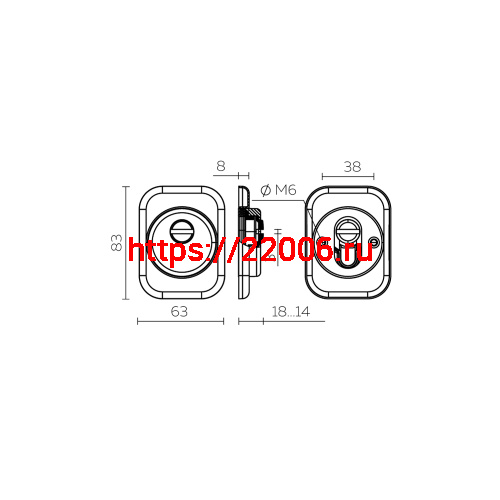 Броненакладка Fuaro (Фуаро) DEF.XL/K-EXT.4286 (DEF 4286 SQ XL) SSC-16 сатинированный хром фото 3 Броненакладка Fuaro (Фуаро) DEF.XL/K-EXT.4286 (DEF 4286 SQ XL) SSC-16 сатинированный хром фото 3