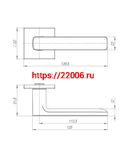 Ручка Punto (Пунто) раздельная K.ARC.Q52.VIVA GR-23 графит ТРОСИК фото 4 Ручка Punto (Пунто) раздельная K.ARC.Q52.VIVA GR-23 графит ТРОСИК фото 4