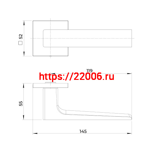 Ручка Ajax (Аякс) раздельная K.JS51.BOND BL-24 черный фото 3 Ручка Ajax (Аякс) раздельная K.JS51.BOND BL-24 черный фото 3