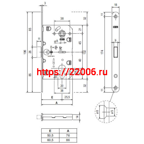 Корпус AGB (АГБ) замка магнит. под цил. MEDIANA POLARIS B06103.50.06.567 с отв. планкой B02402.05 (ник) фото 4 Корпус AGB (АГБ) замка магнит. под цил. MEDIANA POLARIS B06103.50.06.567 с отв. планкой B02402.05 (ник) фото 4