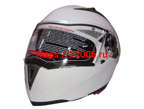 Шлем модуляр COBRA JK105, белый(3), с очками, размеры M Шлем модуляр COBRA JK105, белый(3), с очками, размеры M