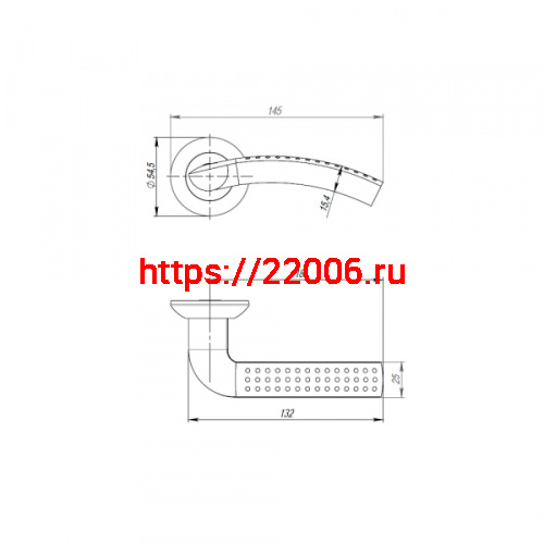 Ручка Punto (Пунто) раздельная R.TL54.LOGICA 180mm SN/CP-3 мат. никель/хром 8x180мм M4(12х90х50) фото 2 Ручка Punto (Пунто) раздельная R.TL54.LOGICA 180mm SN/CP-3 мат. никель/хром 8x180мм M4(12х90х50) фото 2