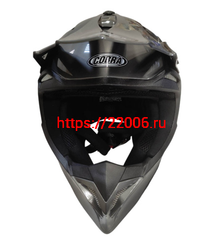Шлем кроссовый COBRA EC H337, серый титан, размер XL фото 2 Шлем кроссовый COBRA EC H337, серый титан, размер XL фото 2