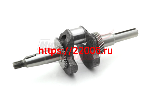 Коленвал 168F-2 (цилиндрический вал d19) (радиус кривошипа 27 мм)