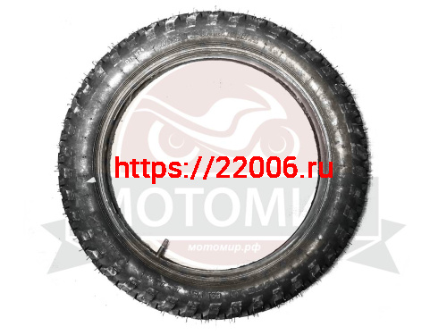 Покрышка 18" 3.75-18 (100/90-18) К-124, с камерой, Иж Ёлочка, ПетроШина (НАБОР) Покрышка 18" 3.75-18 (100/90-18) К-124, с камерой, Иж Ёлочка, ПетроШина (НАБОР)