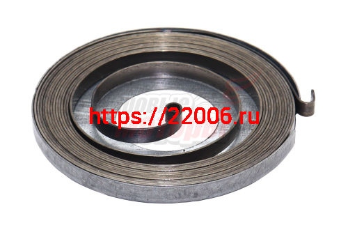 Пружина стартера "Цыганка" 38-62, P340-360S (в металлической подложке) (зацеп-крючок)