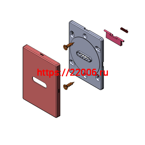 Накладка Fuaro (Фуаро) на сувальдный замок ESC.S-auto.RL/K.486 SSC (ESC 486-S-auto RL) сатинированный хром (1шт.) фото 2 Накладка Fuaro (Фуаро) на сувальдный замок ESC.S-auto.RL/K.486 SSC (ESC 486-S-auto RL) сатинированный хром (1шт.) фото 2