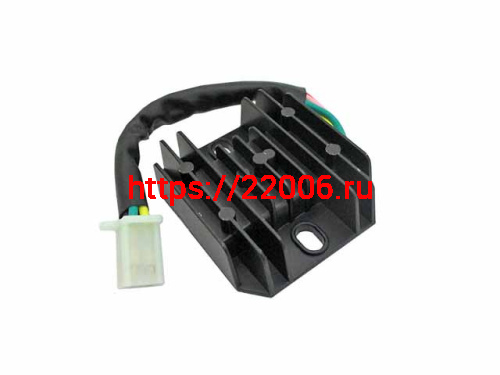 Реле регулятор напряжения 152QMI, 157QMJ 125/150cс (1 штекер квадратный "мама" 5 контактов) Реле регулятор напряжения 152QMI, 157QMJ 125/150cс (1 штекер квадратный "мама" 5 контактов)