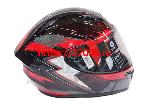 Шлем интеграл SHIRO SH-870 FLASH, цвет BLACK_RED, размер XL фото 3 Шлем интеграл SHIRO SH-870 FLASH, цвет BLACK_RED, размер XL фото 3