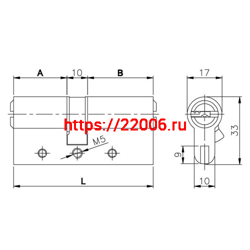 Цилиндровый Kale kilit (Кале килит) механизм 164 DBN-E/70 (30+10+30) mm латунь 5 кл. фото 3 Цилиндровый Kale kilit (Кале килит) механизм 164 DBN-E/70 (30+10+30) mm латунь 5 кл. фото 3