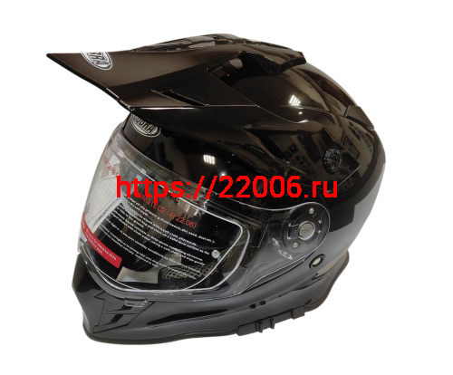 Шлем кроссовый со стеклом COBRA EC H331, белый, черный, черный-лайм, резмер XL Шлем кроссовый со стеклом COBRA EC H331, белый, черный, черный-лайм, резмер XL
