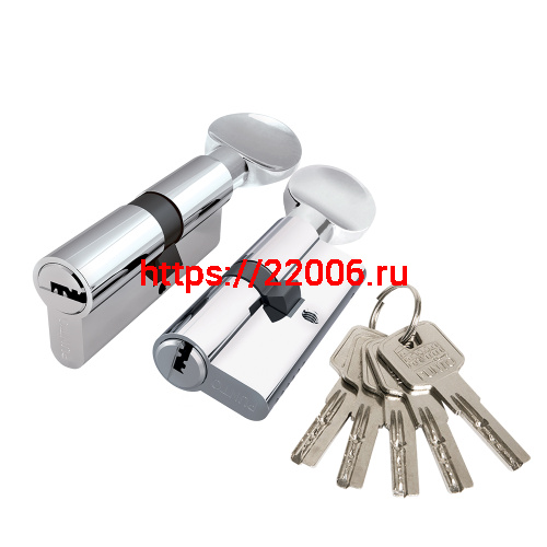 Цилиндровый Punto (Пунто) механизм Z3002Knob90(35+10+45) с вертушкой CP хром Цилиндровый Punto (Пунто) механизм Z3002Knob90(35+10+45) с вертушкой CP хром