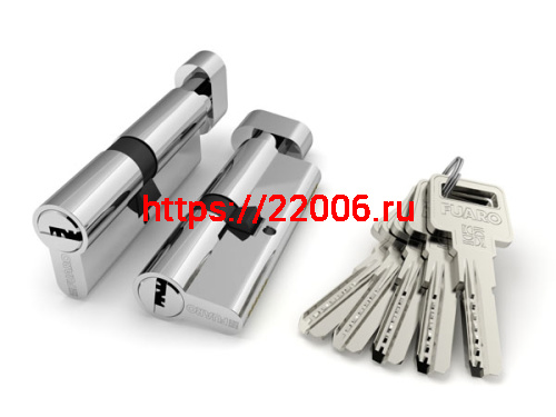 Цилиндровый Fuaro (Фуаро) механизм (R602/90) R6002Knob90(45+10+35) CP хром 5Key с вертушкой Цилиндровый Fuaro (Фуаро) механизм (R602/90) R6002Knob90(45+10+35) CP хром 5Key с вертушкой