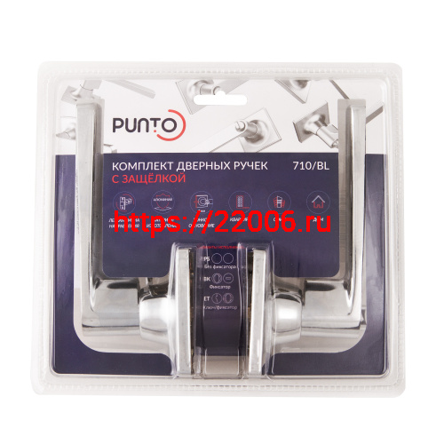 Ручка Punto (Пунто) защелка DK710/BL CP-ET (кл./фик.) хром фото 2 Ручка Punto (Пунто) защелка DK710/BL CP-ET (кл./фик.) хром фото 2