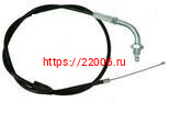 Трос газа с натяжкой (черный) для короткоходной ручки Питбайк, TTR Трос газа с натяжкой (черный) для короткоходной ручки Питбайк, TTR