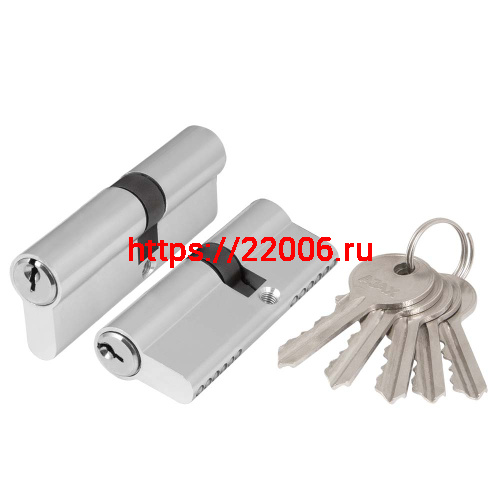 Цилиндровый Ajax (Аякс) механизм (AZ100/100) AZ1000Key100 (45+10+45) CP хром Цилиндровый Ajax (Аякс) механизм (AZ100/100) AZ1000Key100 (45+10+45) CP хром