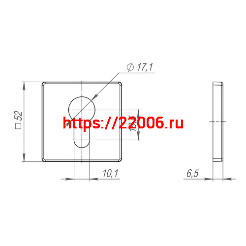 Накладка Fuaro (Фуаро) под цилиндр ET.K.SL52 (ET SL) SSG-39 сатинированное золото фото 3 Накладка Fuaro (Фуаро) под цилиндр ET.K.SL52 (ET SL) SSG-39 сатинированное золото фото 3