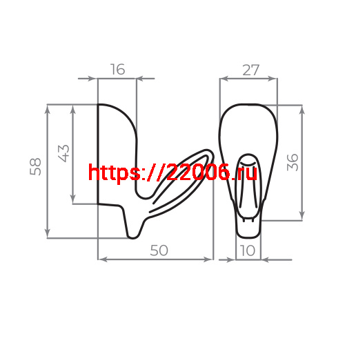 Крючок Ajax (Аякс) настенный MB-LM/K-001 AB бронза фото 7 Крючок Ajax (Аякс) настенный MB-LM/K-001 AB бронза фото 7